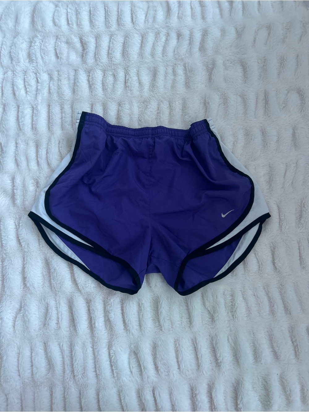 Nike Women's Purple Running Shorts with White Trim